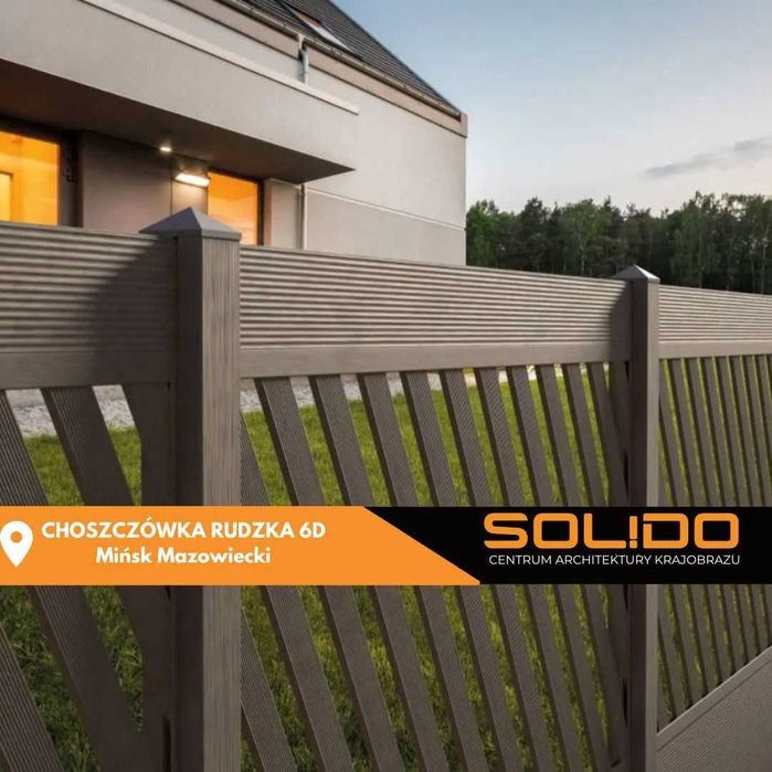 Deska kompozytowa ogrodzeniowa / nowoczesne ogrodzenie / sztachety WPC