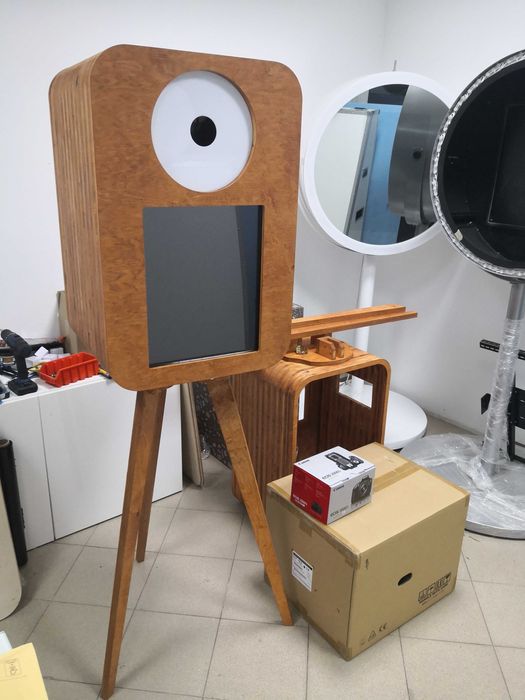 FOTOBUDKA RETRO drewniana boho fotolustro PRODUCENT