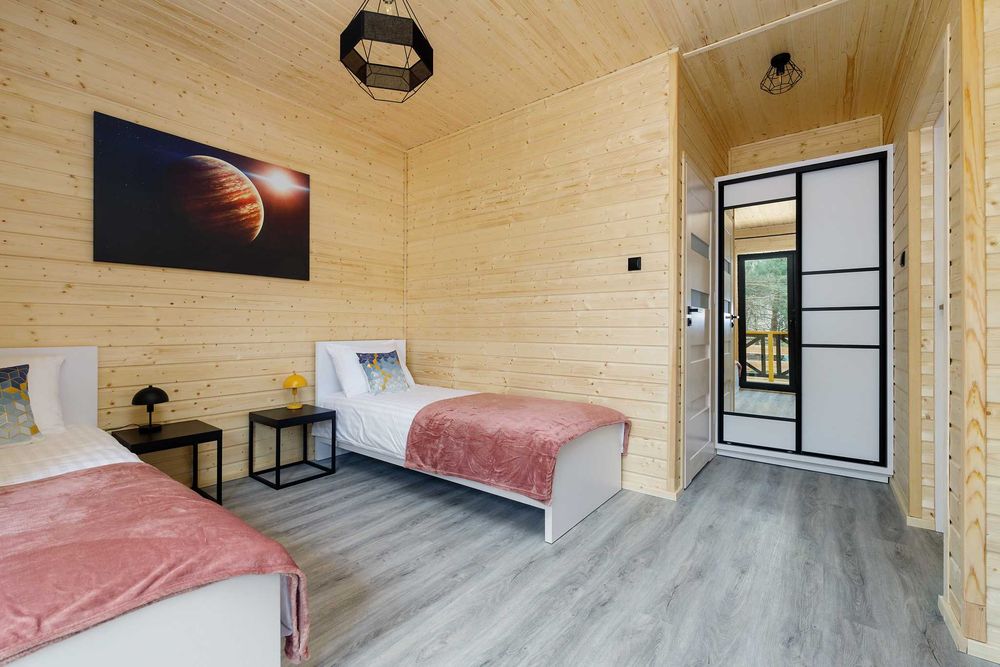 Dom letniskowy dla 11os. z podgrz. basenem, balią i sauną na Mazurach