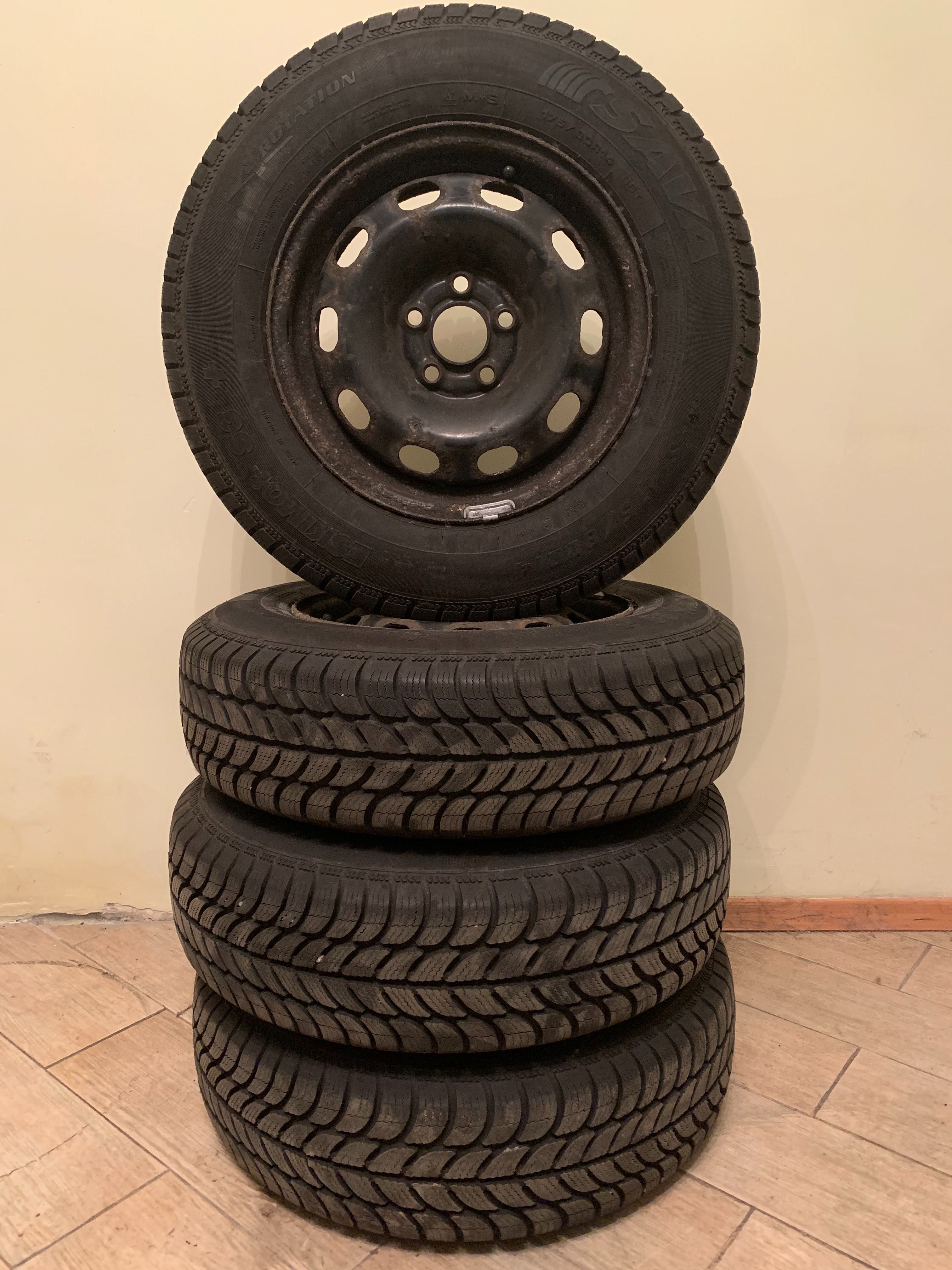 Шини|Диски|Колеса Sava Eskimo S3+ 175/80 R14 Volkswagen Golf 5x100