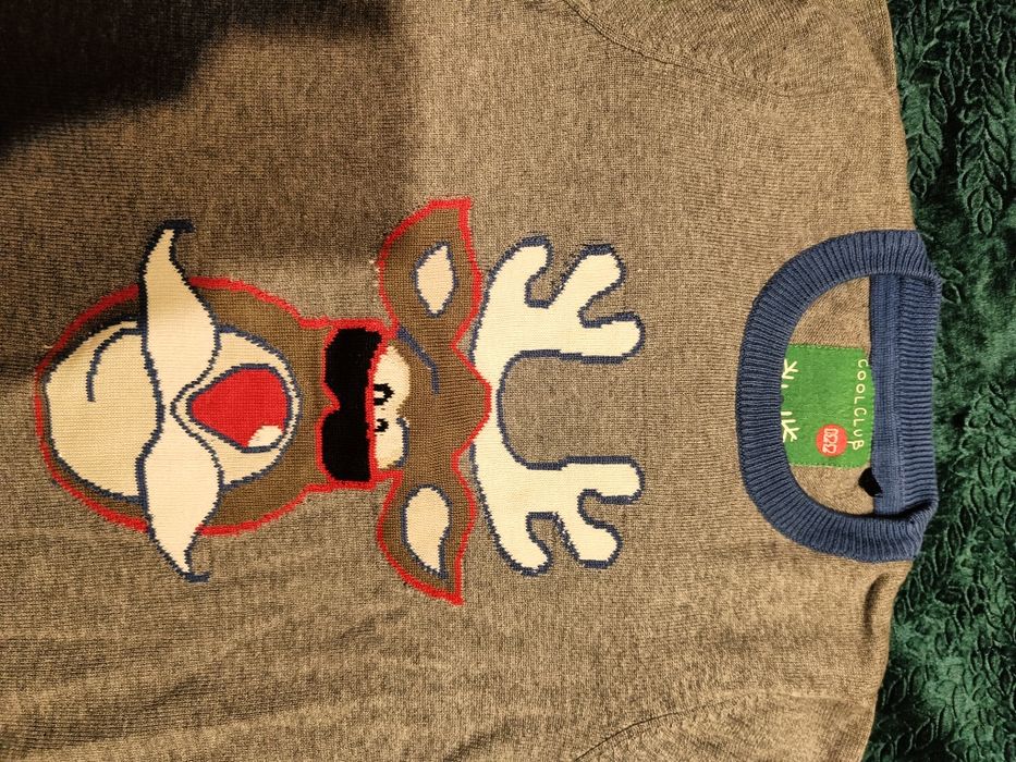 Swster cool club 122 świąteczny renifer chłopięcy Mikołaj elegancki