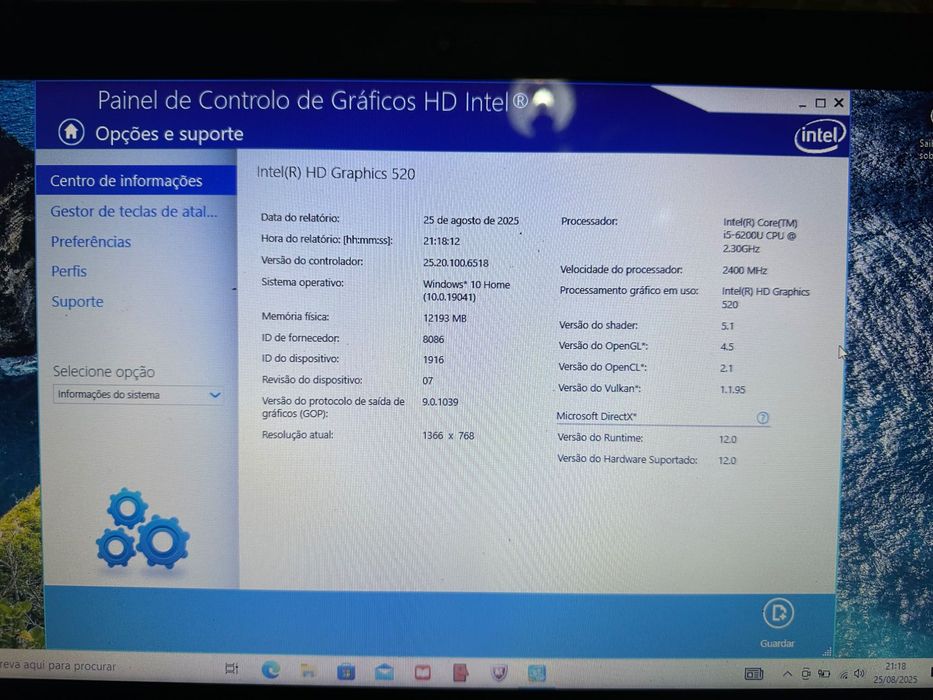 Portátil Lenovo Intel(R) Core (TM) I5