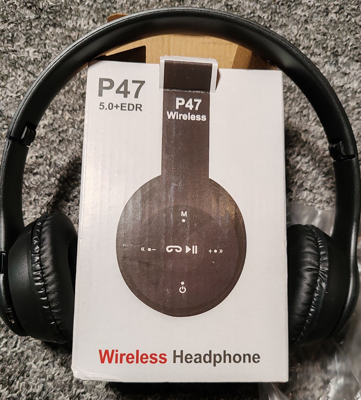 Słuchawki Bluetooth czarne