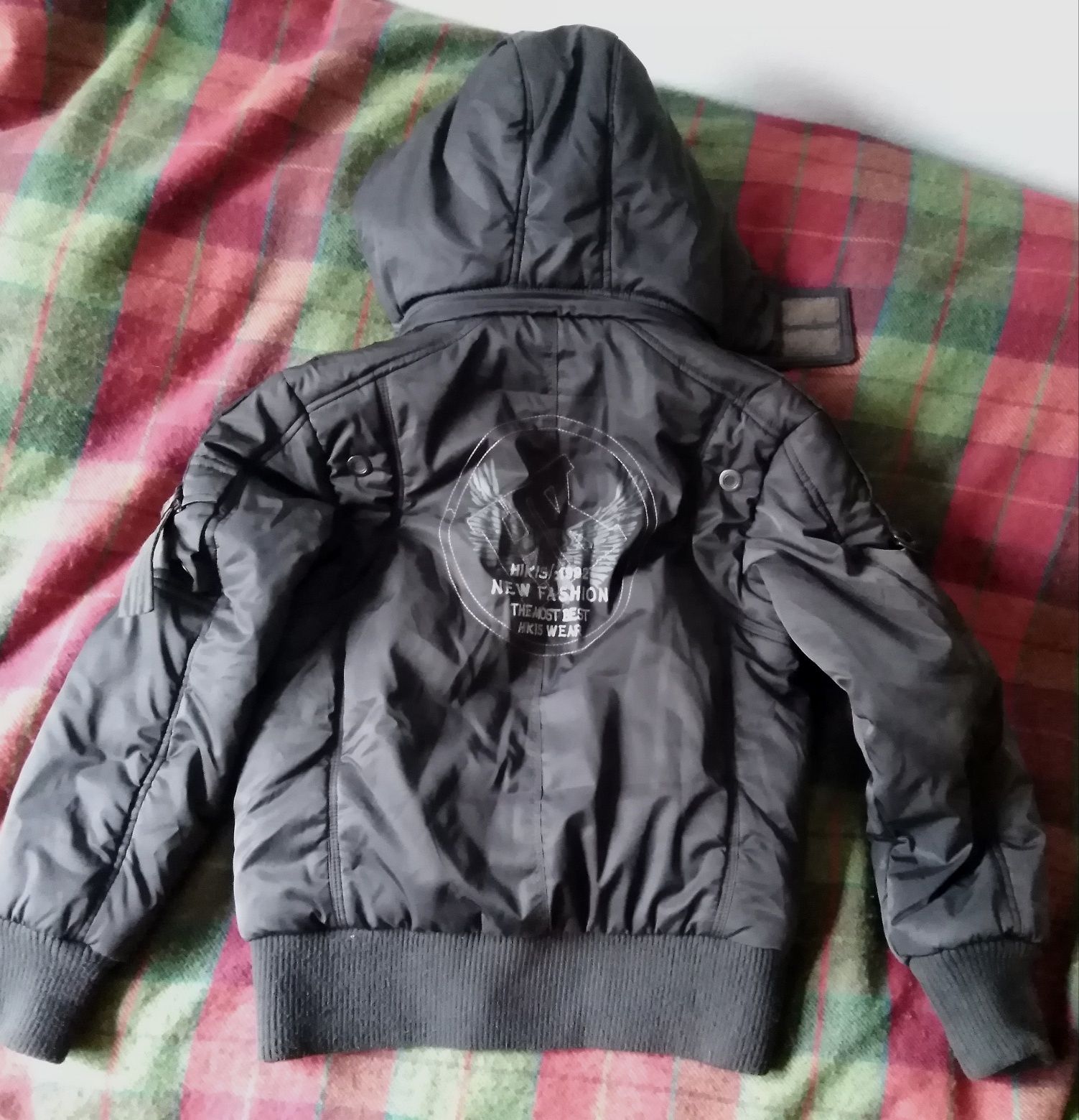 Kurtka zimowa, styl wojskowy, bomberka HIKIS r:152 /k8.