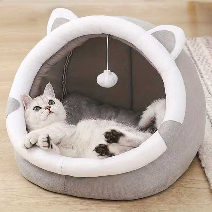 Cama de Caverna Aconchegante para Gato