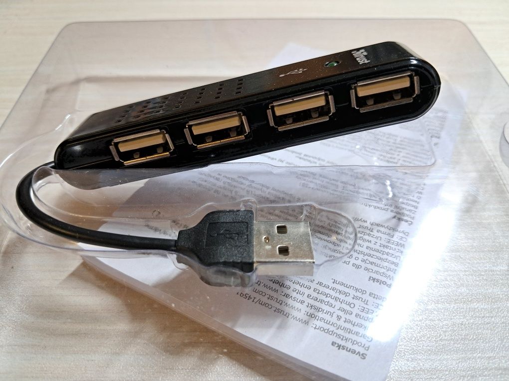 USB hub Trust vecco 4 порта 2.0
