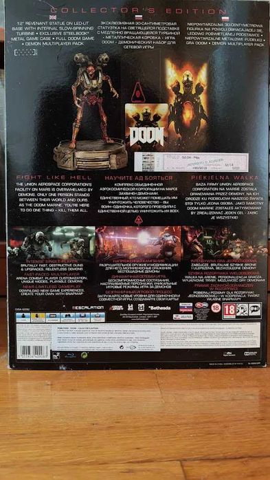 Doom 2016 Collector's Edition PS4 Como nova, apenas jogo usado