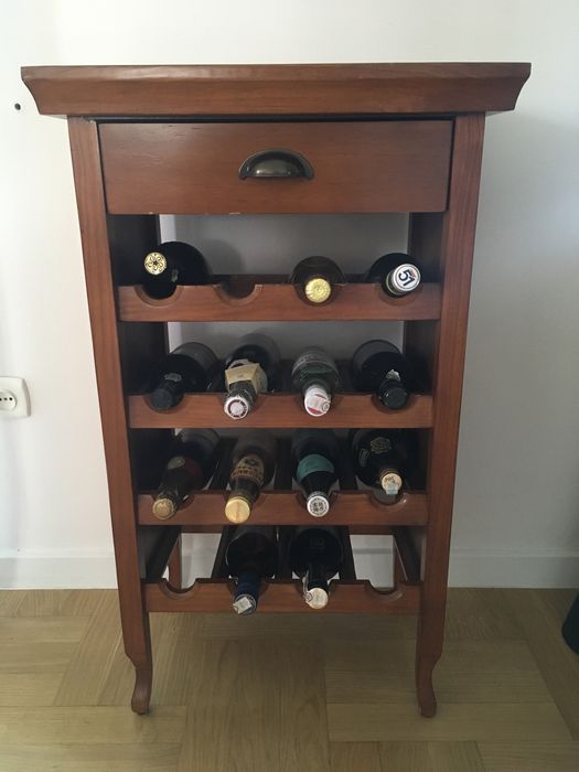 Regał na alkohol, komoda drewniana na wino