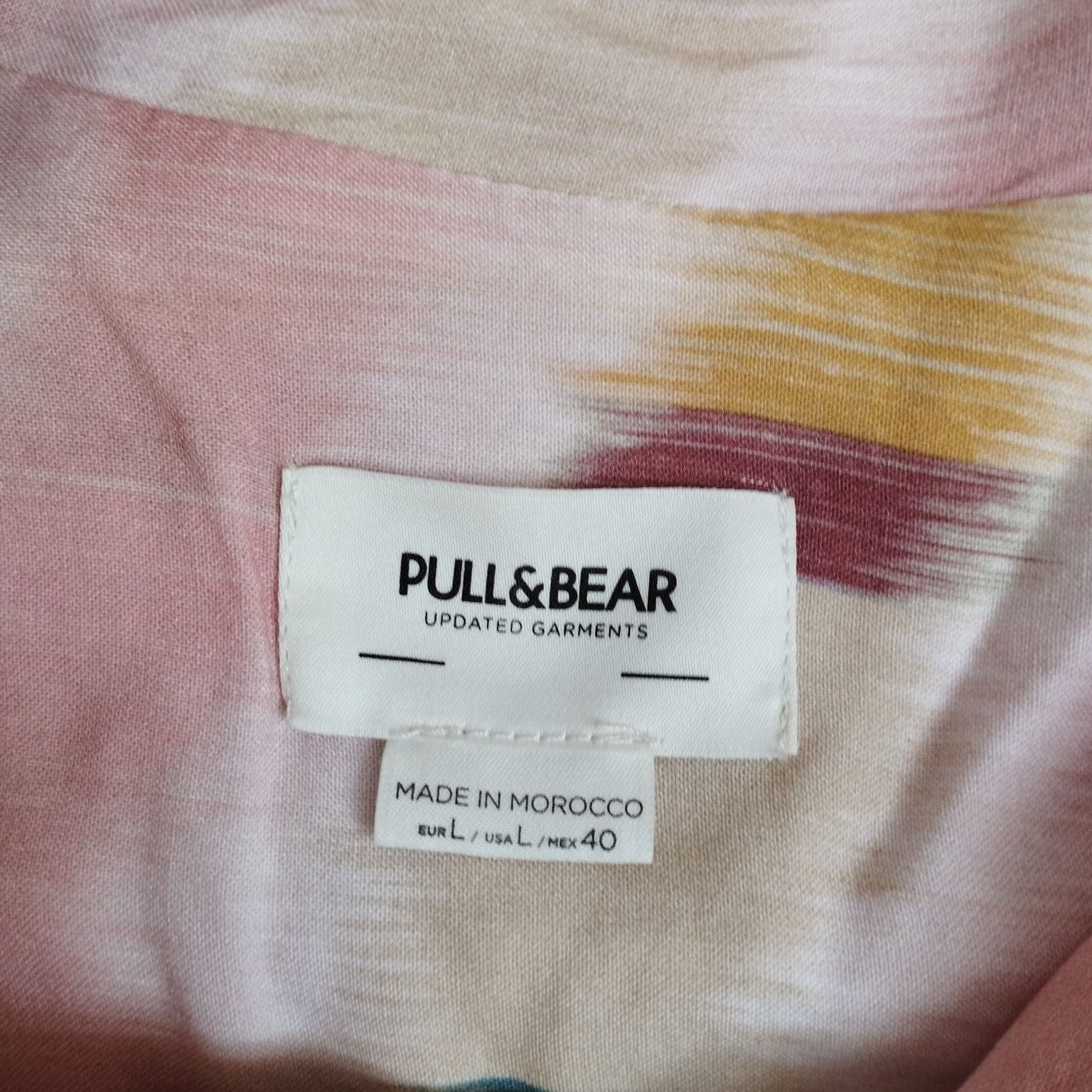 Koszula damska Pull&Bear 40 – mozaikowy wzór, 100% wiskoza