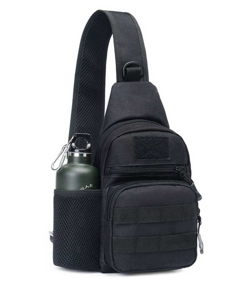 Тактический сумка-рюкзак через плечо с MOLLE системой и патч-панелью
