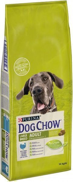 Dog Chow Adult LargeBreed 14кг взрослые собаки весом более 25кг индейк