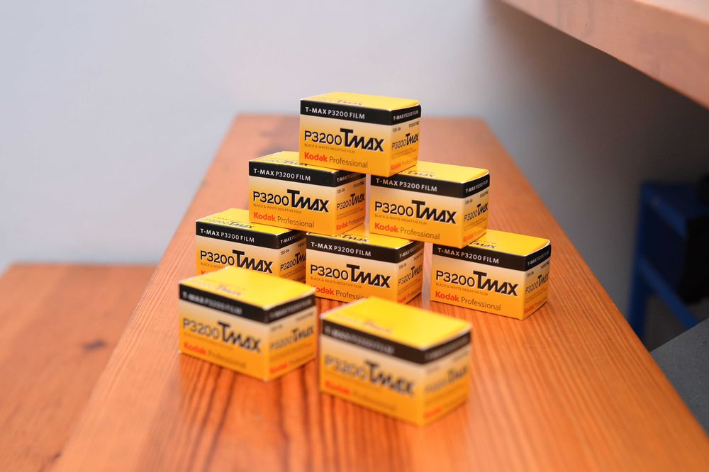 Kodak 3200 T-Max, 8 rolls, 35mm film