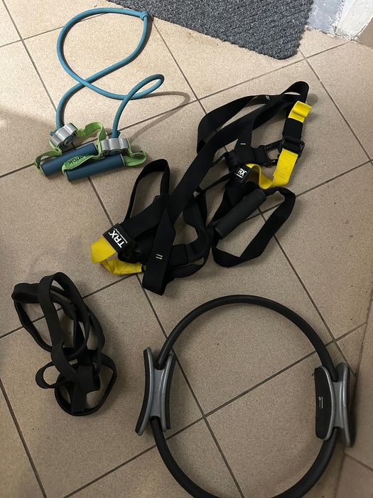 TRX zestaw do ćwiczeń gumy hantle