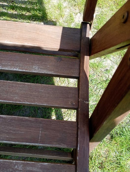 Zestaw mebli ogrodowych drewnianych