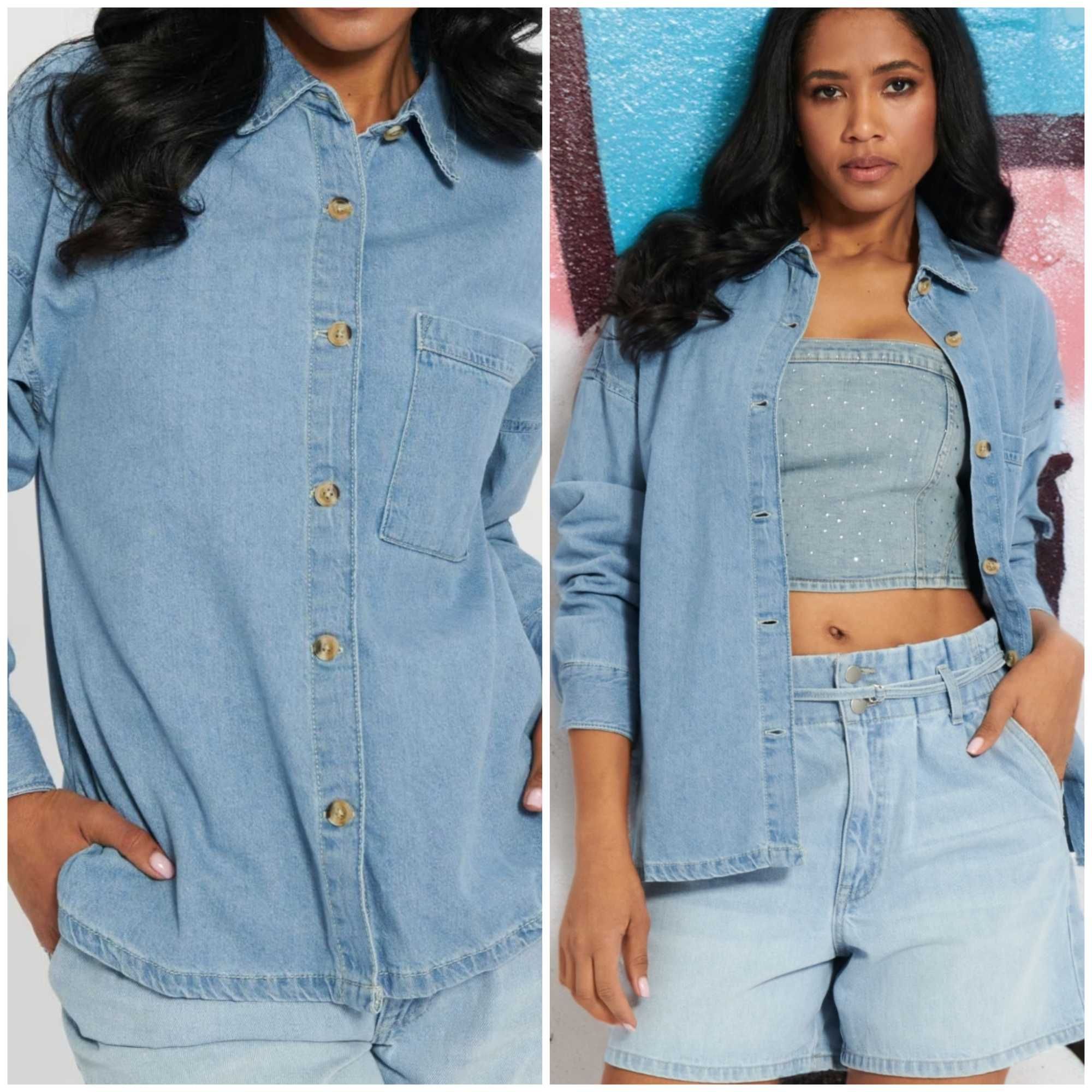 НОВА жіноча джинсова сорочка oversize, (Польща)