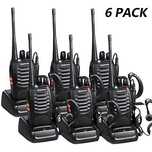 Pack 6x Intercomunicadores Rádio + Acessórios - NOVOS