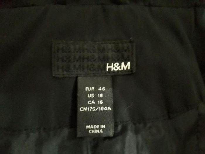 Фирменная куртка, пуховик H&M