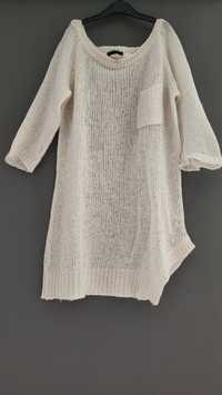 Sweter ecru firmy Sisley, r. S