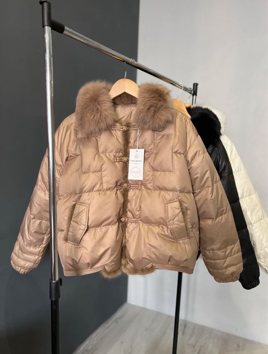 Куртка - пуховик на качиному пуху з норкою