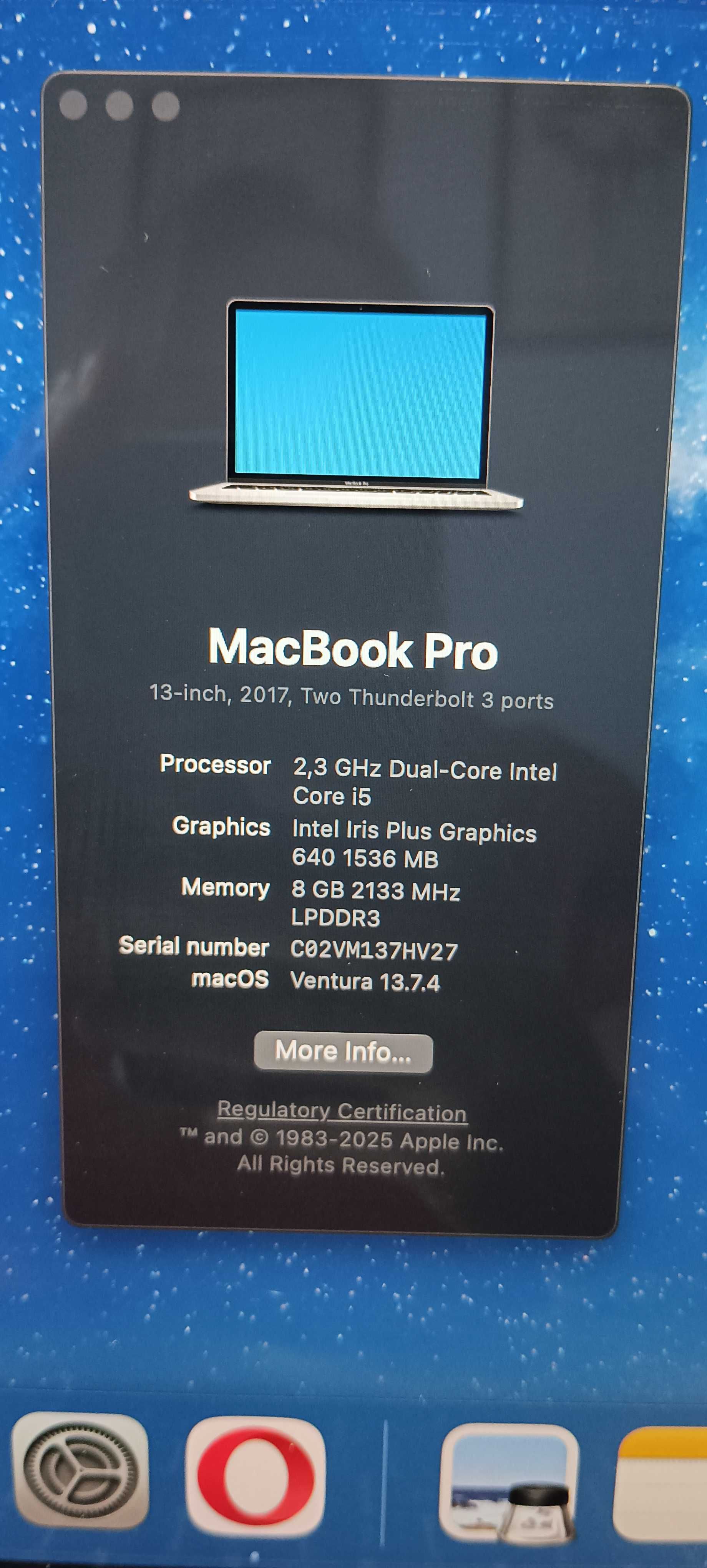 Macbook Pro, 13", A1708