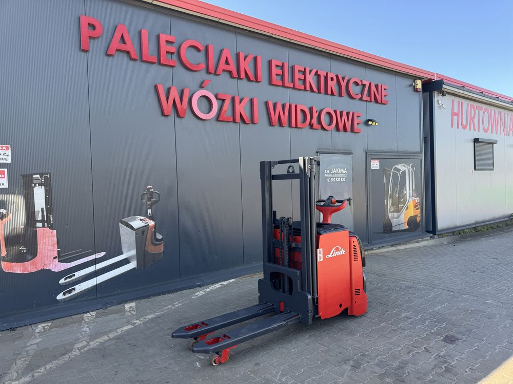 Paleciak elektryczny Linde L 12 L AP 250 cm 1200 kg wózek widlowy