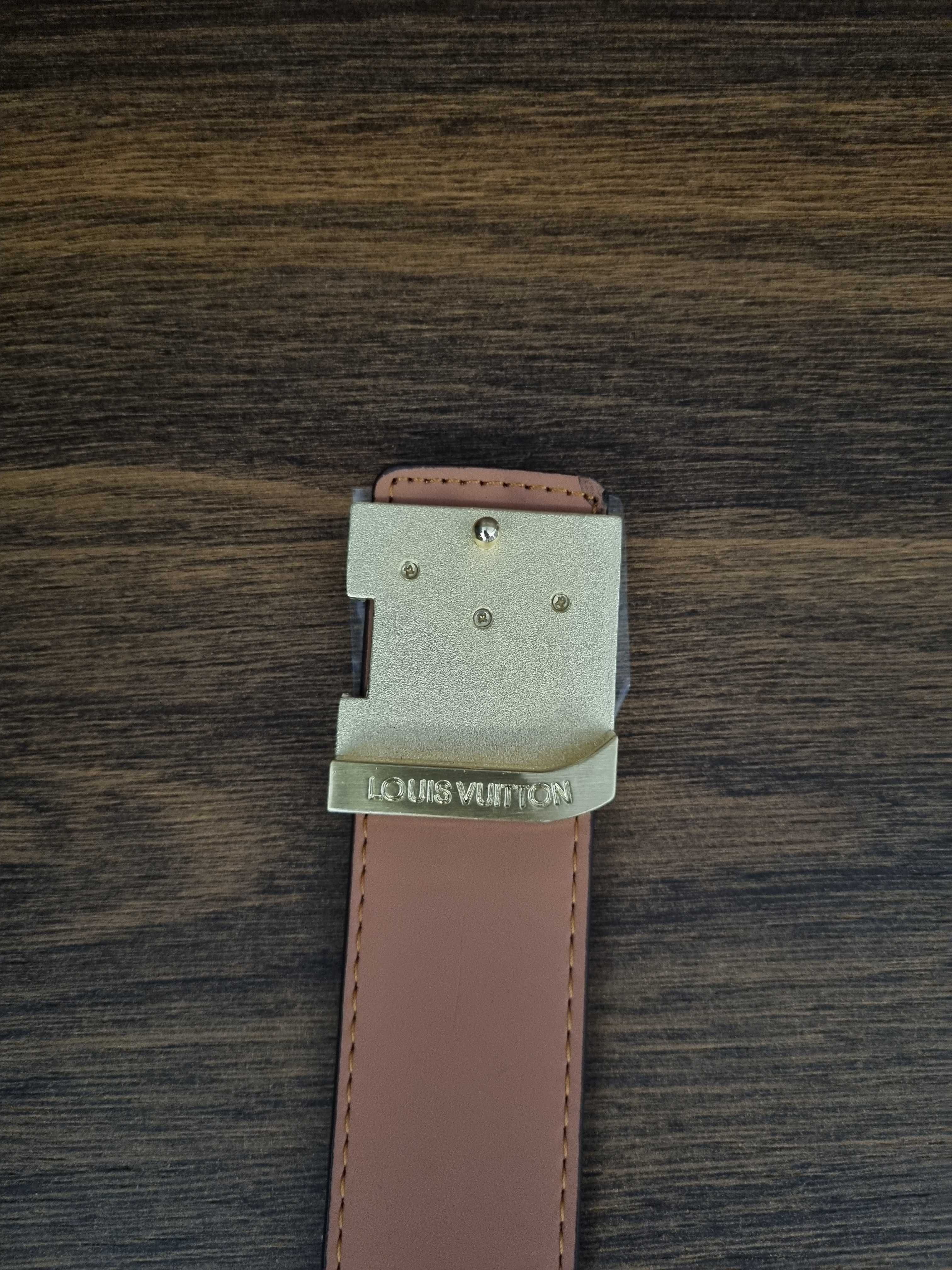 Louis Vuitton pasek do spodni 115cm/46 LV belt brązowy NOWY + GRATIS