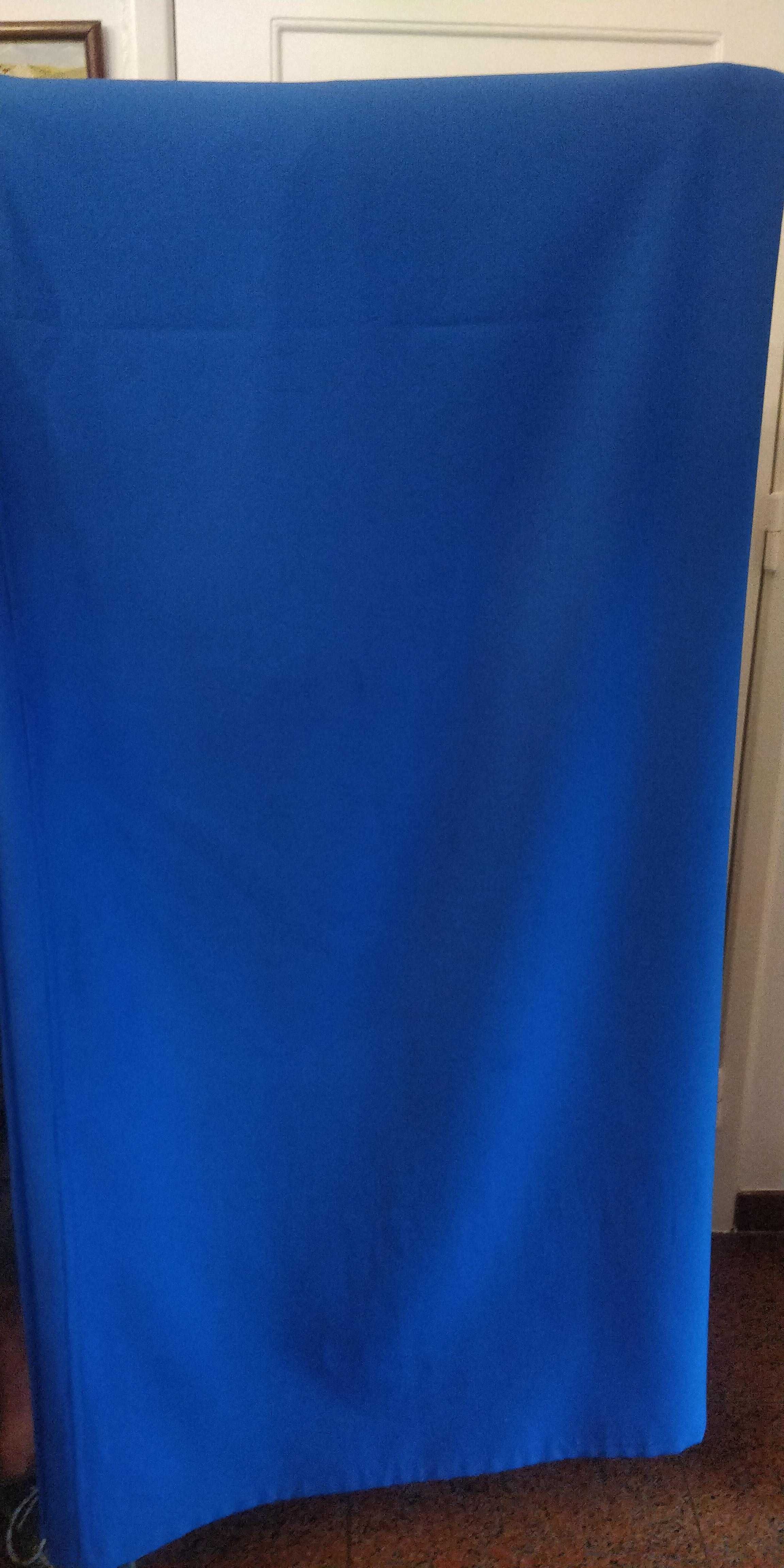 Cortinados / cortinas azuis 3 x 2.35m (L x A) - tecido azul