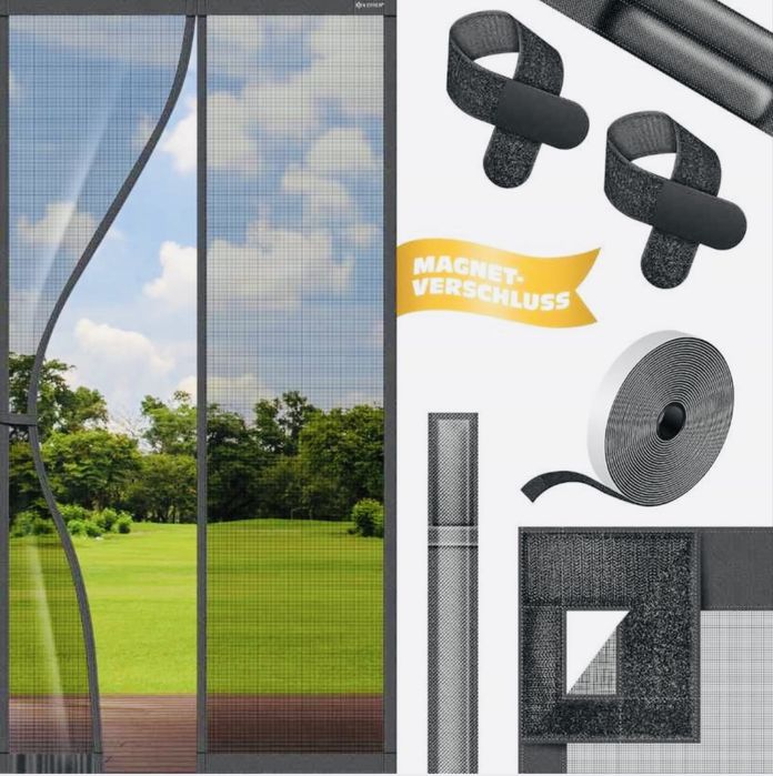 Moskietera magnetyczna do drzwi balkonowych 220x100cm