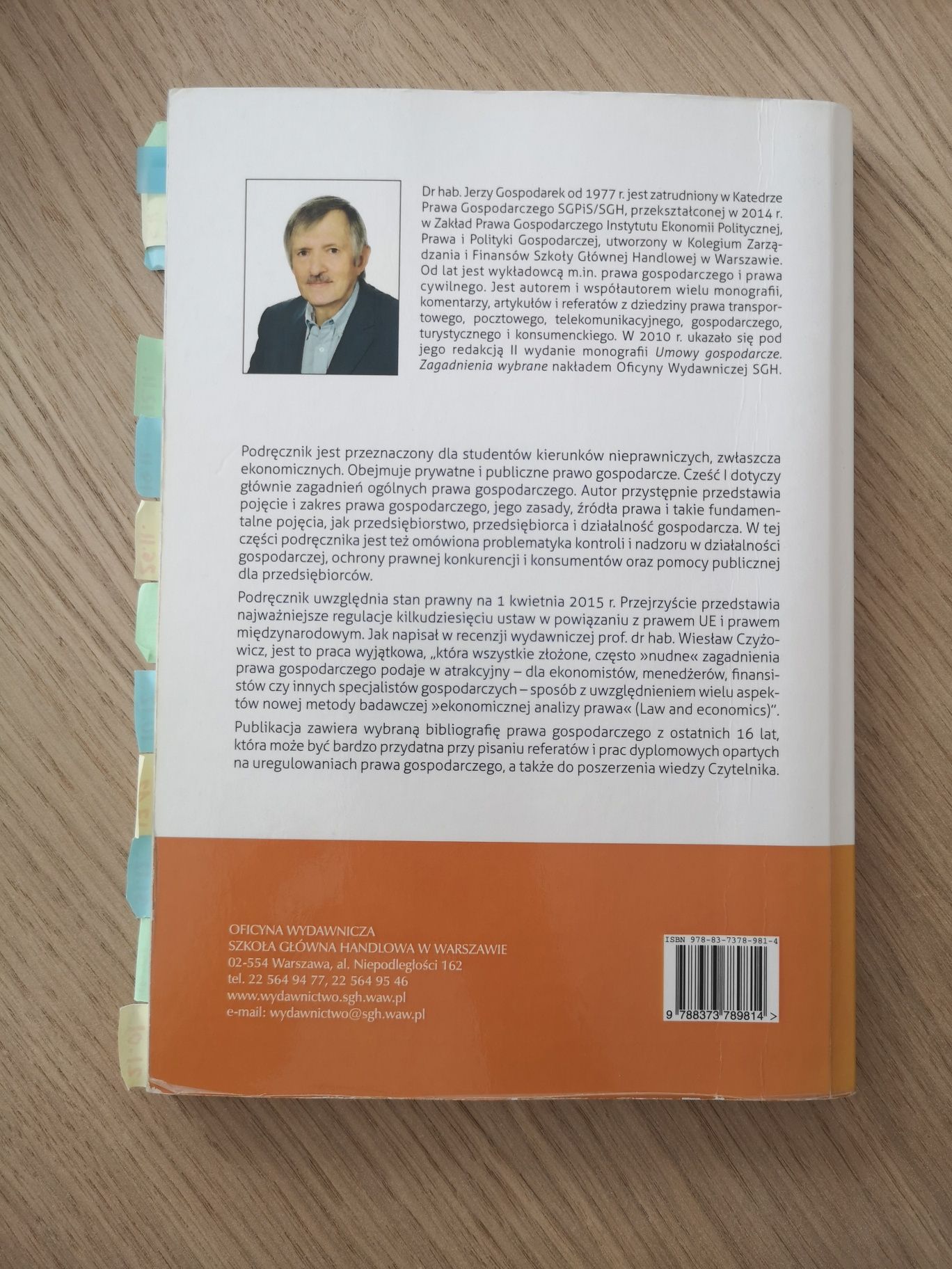 Prawo gospodarcze Jerzy Gospodarek
