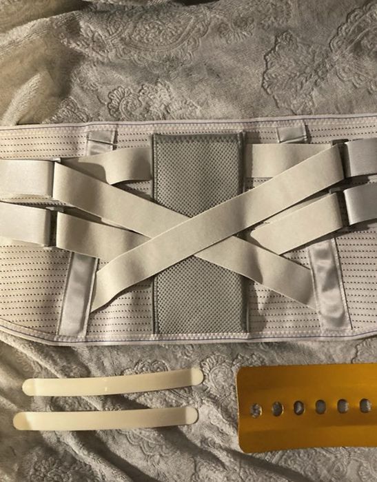 Pas krzyżowo lędźwiowy ortopedyczny gorset nowy szary L