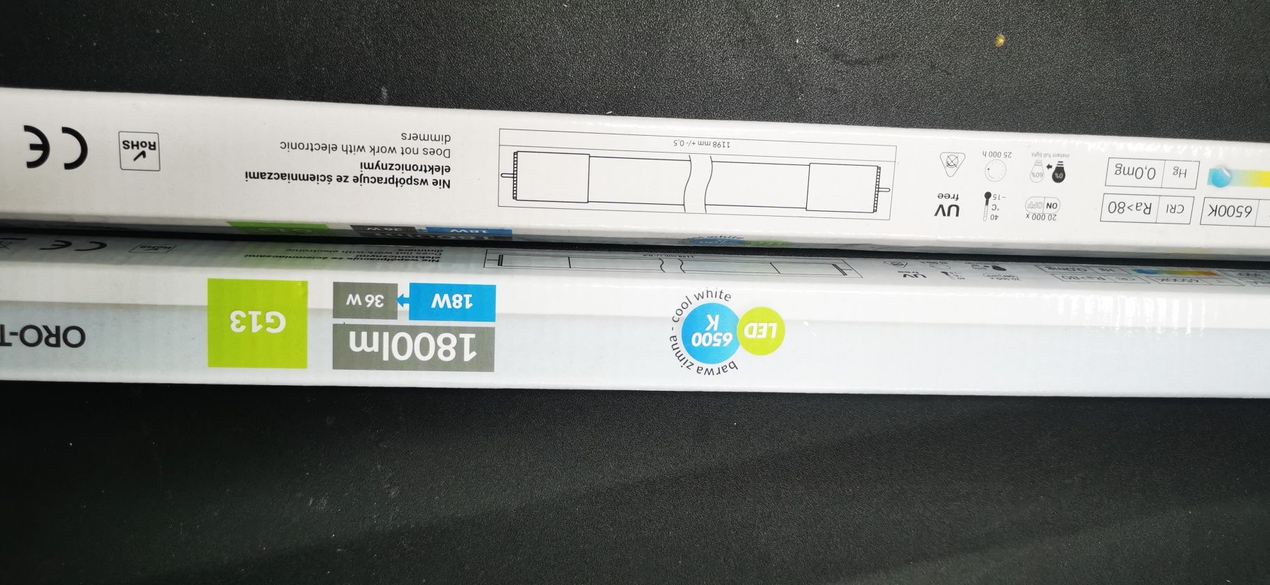 Świetlówka Led tuba 120 i 60 nowe 5szt.
