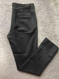 Nowe damskie spodnie ciemno szare r.40