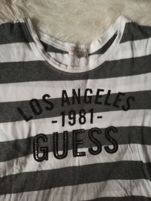 tshirt GUESS s/m 36/38 koszulka GUESS 36/38 paski fit