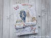 Pamiątka ślubna kartka ślub scrapbooking