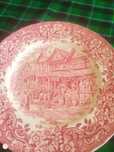 Angielski talerz z porcelany