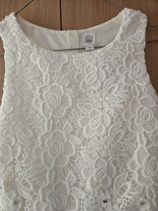 Piękna sukienka r. 146 tiul na uroczystość Komunia Ślub