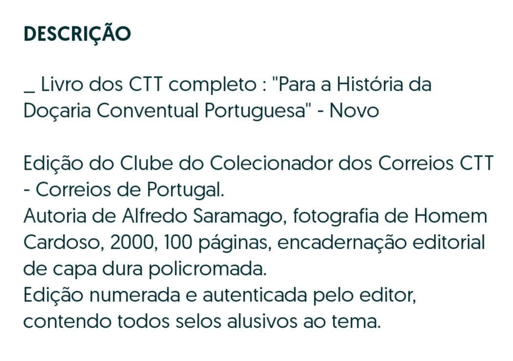 Livro Doçaria conventual Portuguesa
