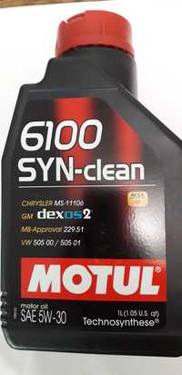 Масло моторне ,дизель/бензин, Motul 5w30 6100 syn-clean 1л