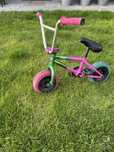 Mini bmx różowo zielony