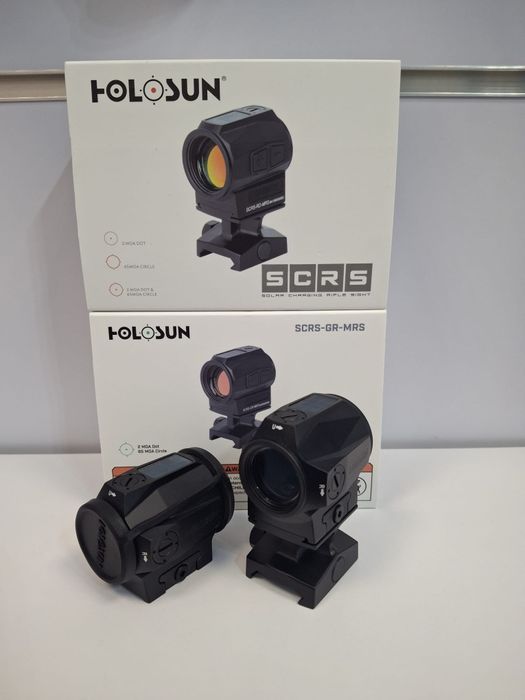 Коліматорний приціл Holosun SCRS-GR-MRS/SCRS-RD-MRS з сонячною панеллю