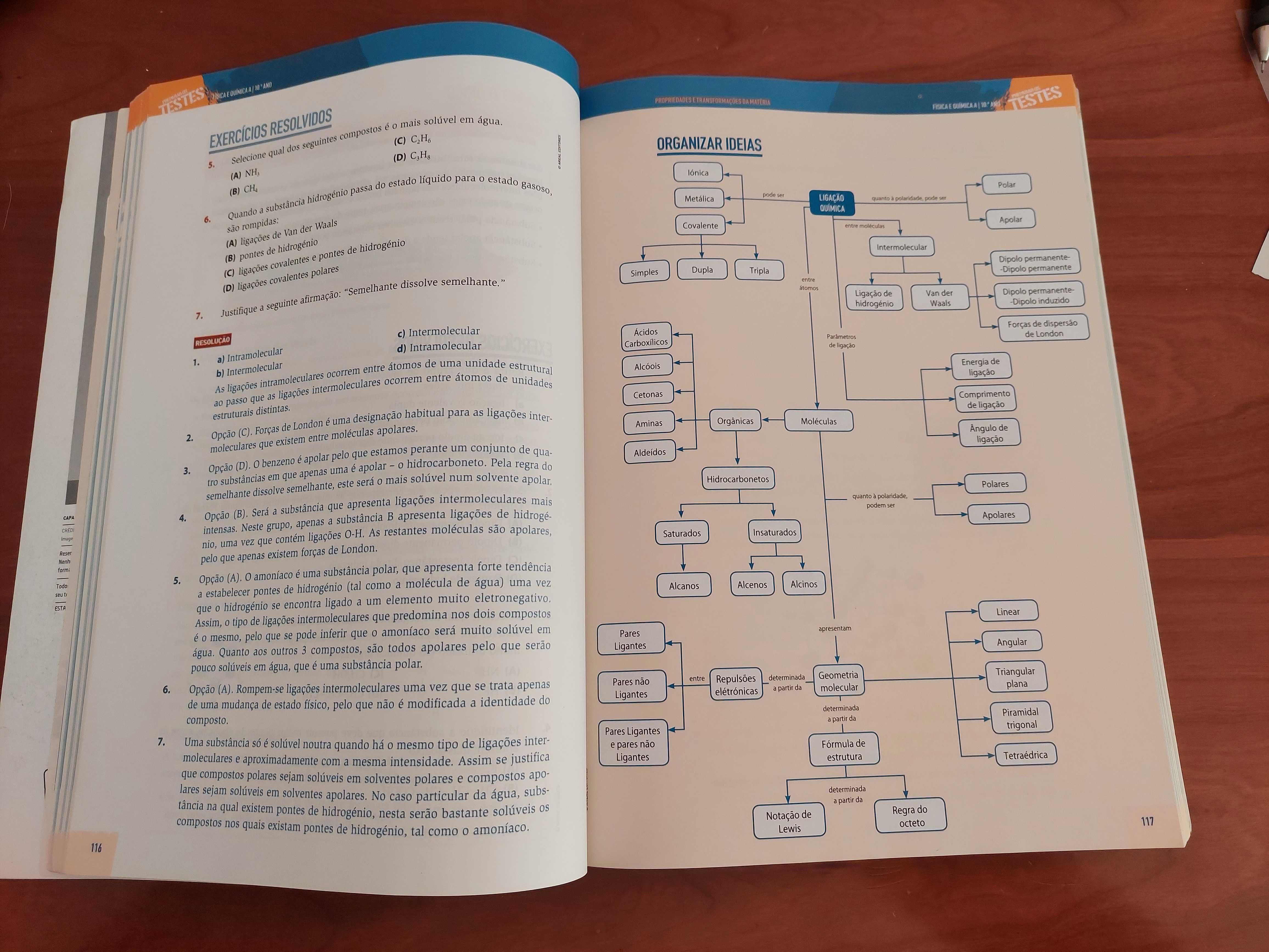 Livro "Preparar os Testes -Física e Química A" 10° ano