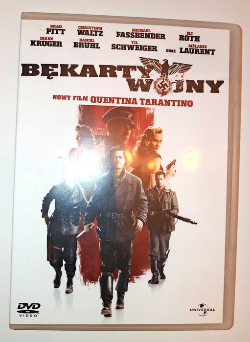 DVD Bękarty Wojny, wersje: polska, English, Czech, Hrvatski, Greek,