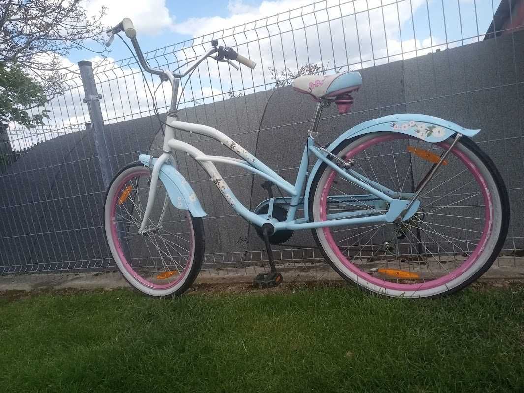 Rower miejski wyjątkowy cruiser stylowy Plumbike 28" z biegami zobacz