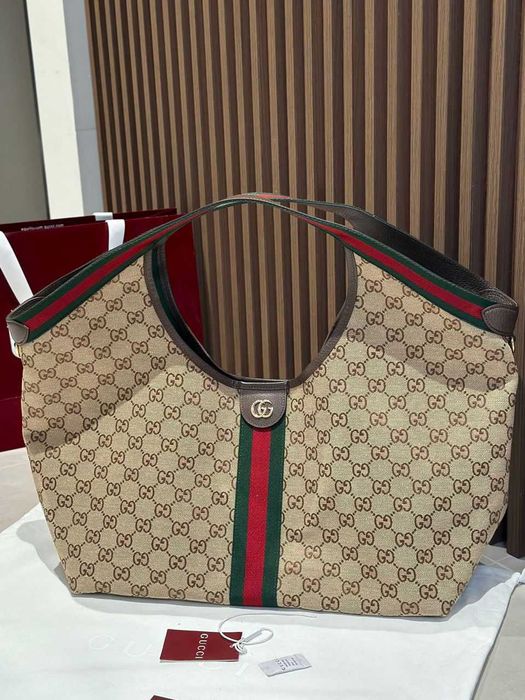 Torebka połączenie tkaniny ze skora