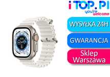 Apple Watch Ultra 1 gen. Titanium + opaska white ocean 49mm I iTop Wwa