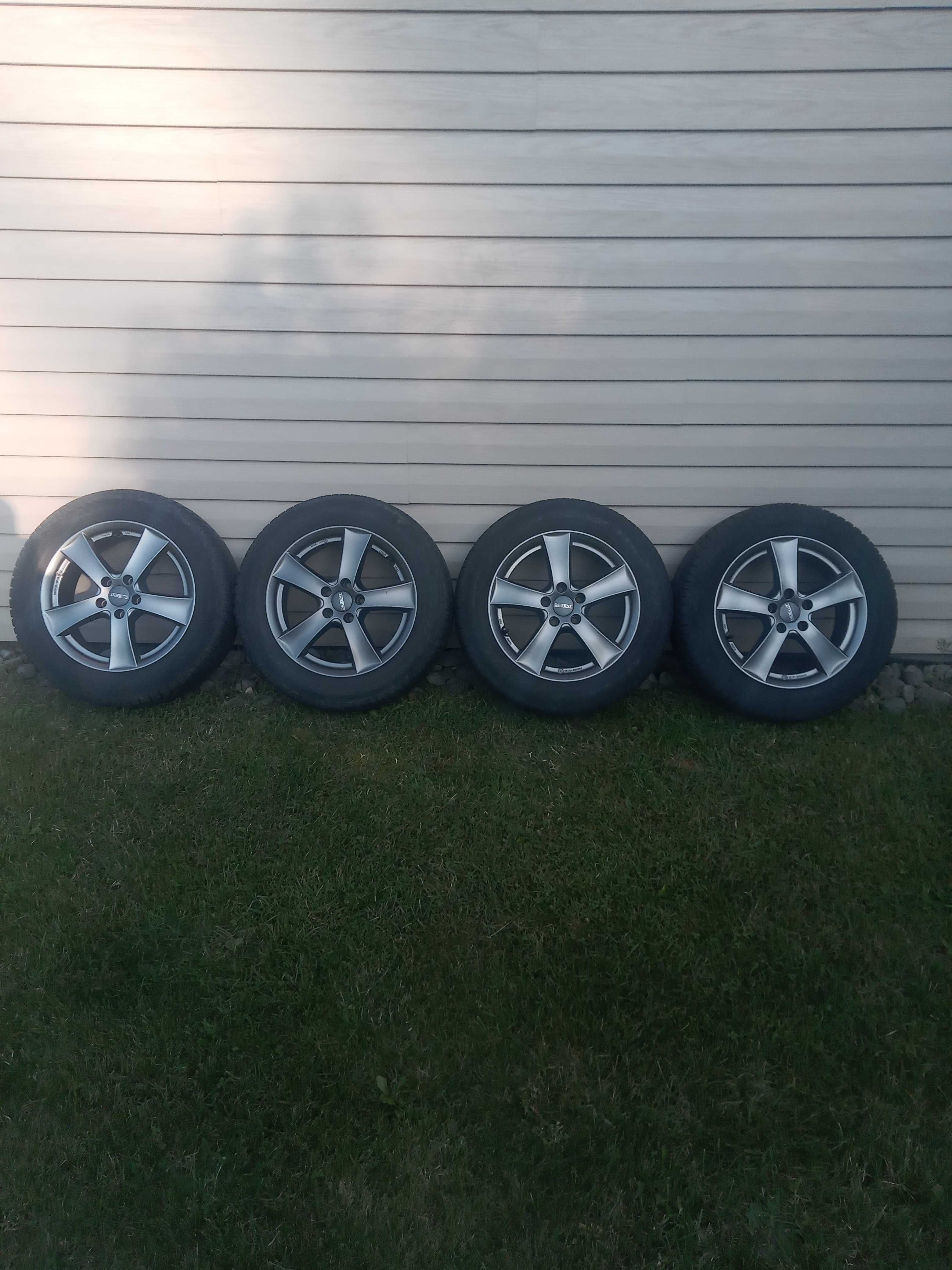 felgi alu 16 5x105 opel astra j mokka jak nowe z oponami nokian zima