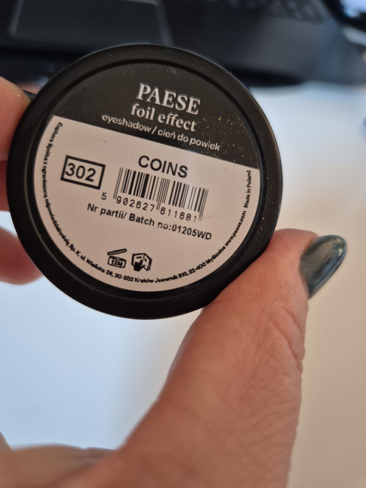 Paese cienie do oczu z efektem folii