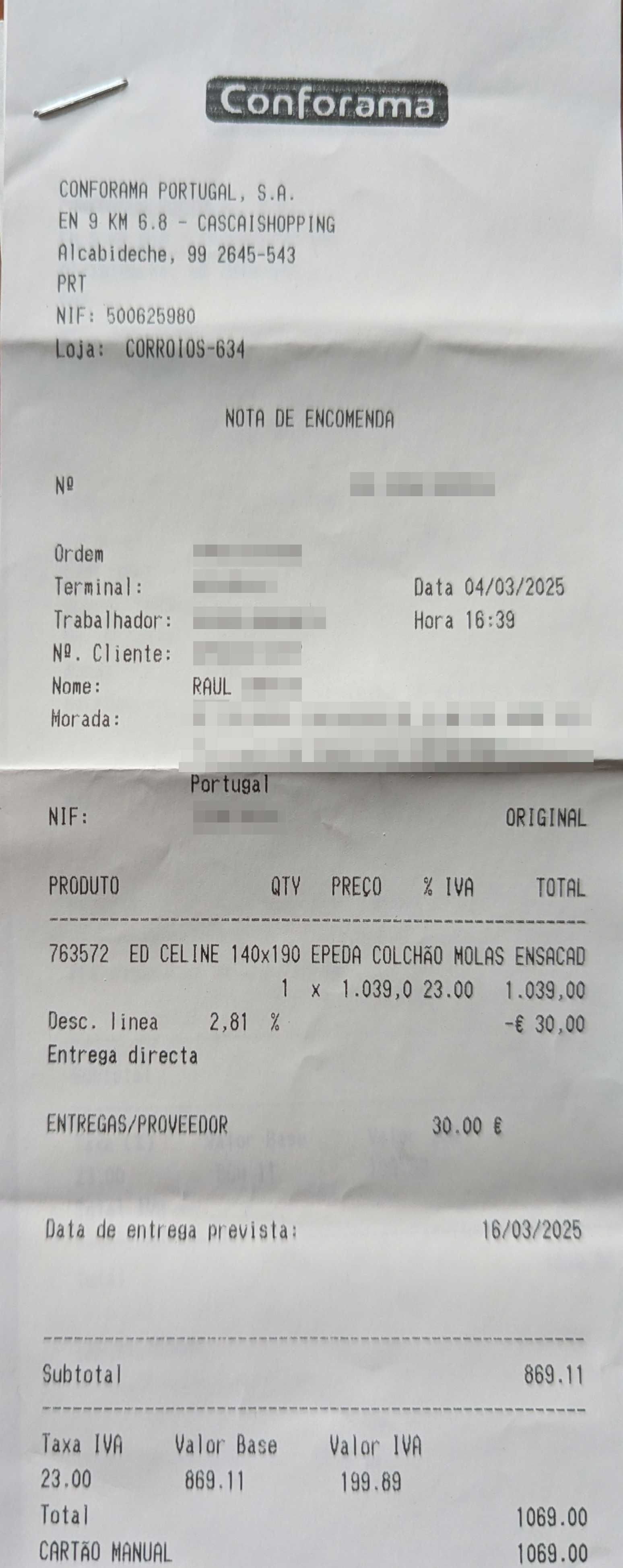 Conjunto de cama, colchão e sommier Epeda (Pikolin) Celine 140 x 190cm