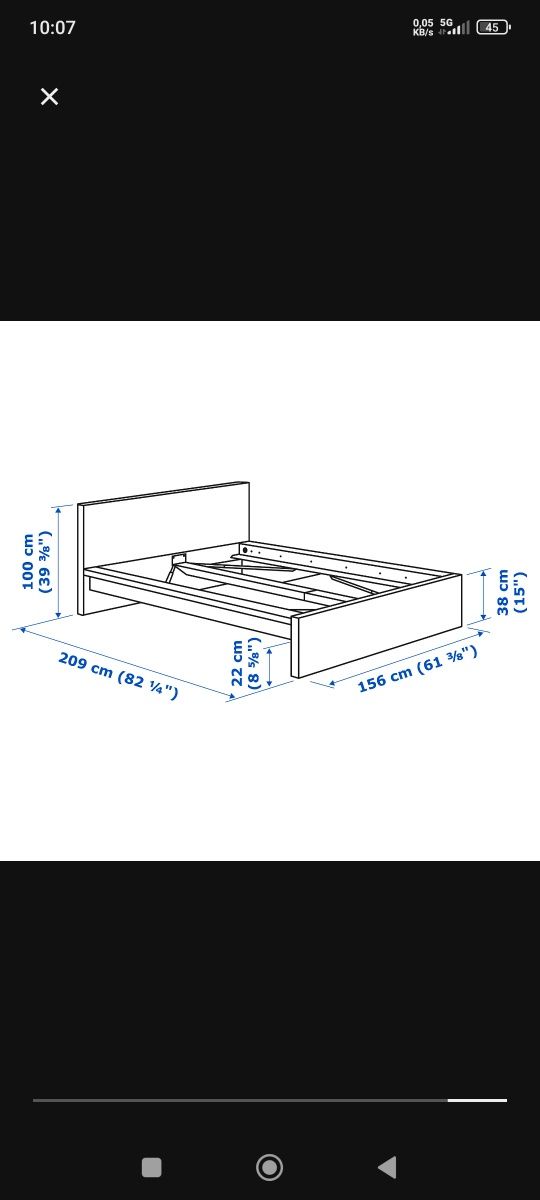 Cama  IKEA  igual imagem