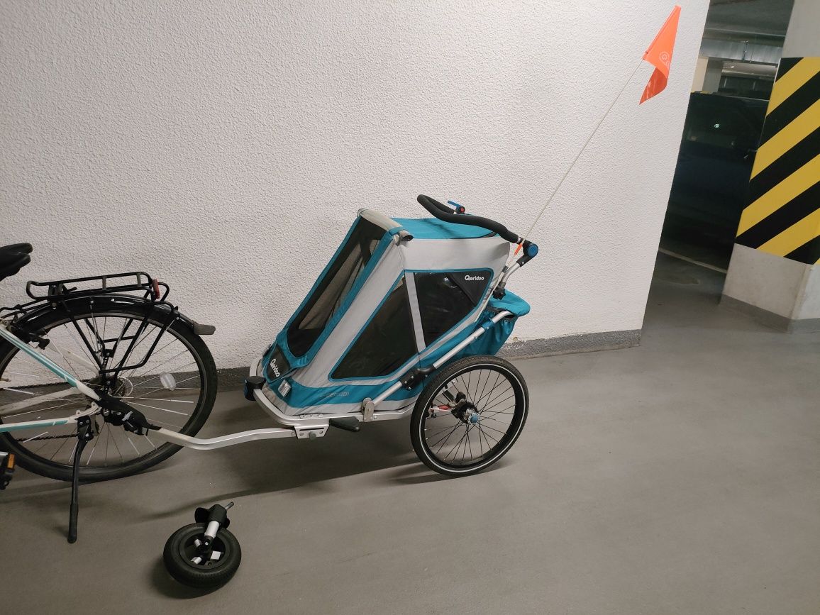 Przyczepka rowerowa Qeridoo Speedkid 1 dla jednego dziecka